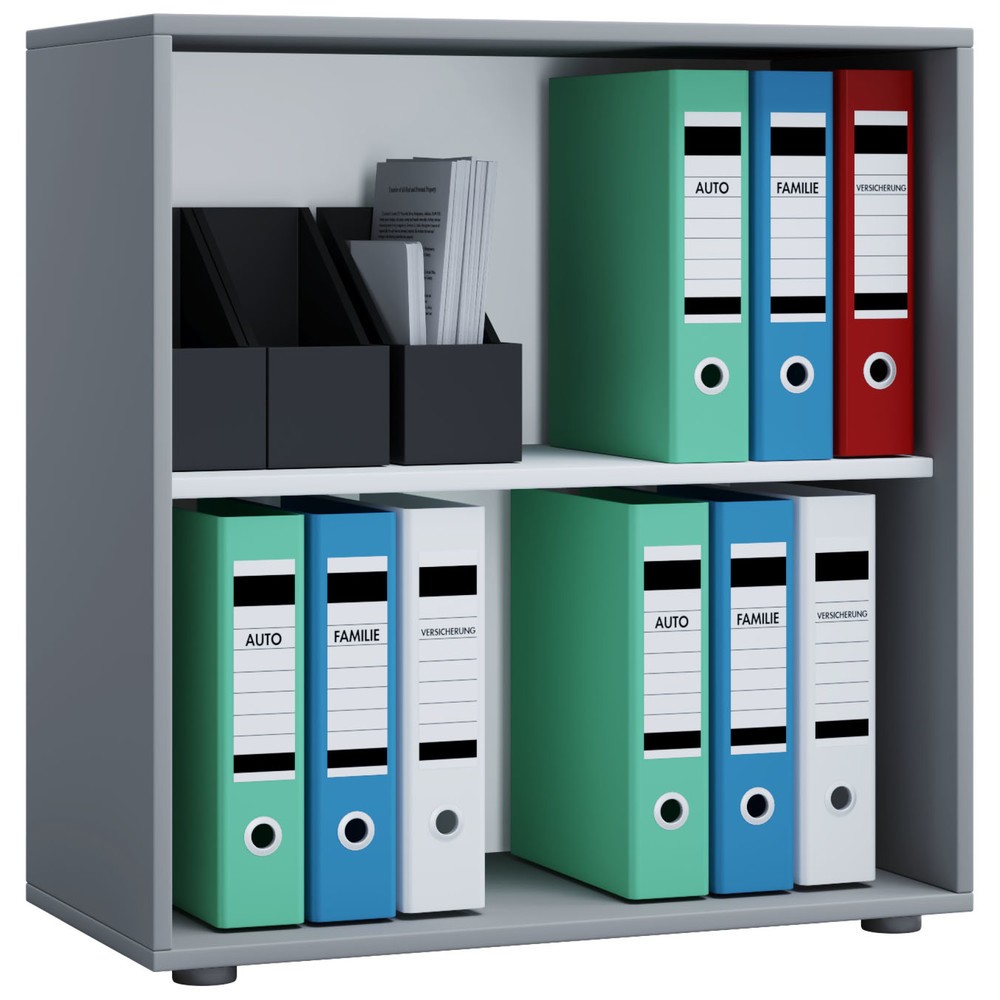 Produktabbildung Nr. 1: Lona Tablette de bureau, 2 compartiments, HxlxP 740 x 700 x 400 mm, gris