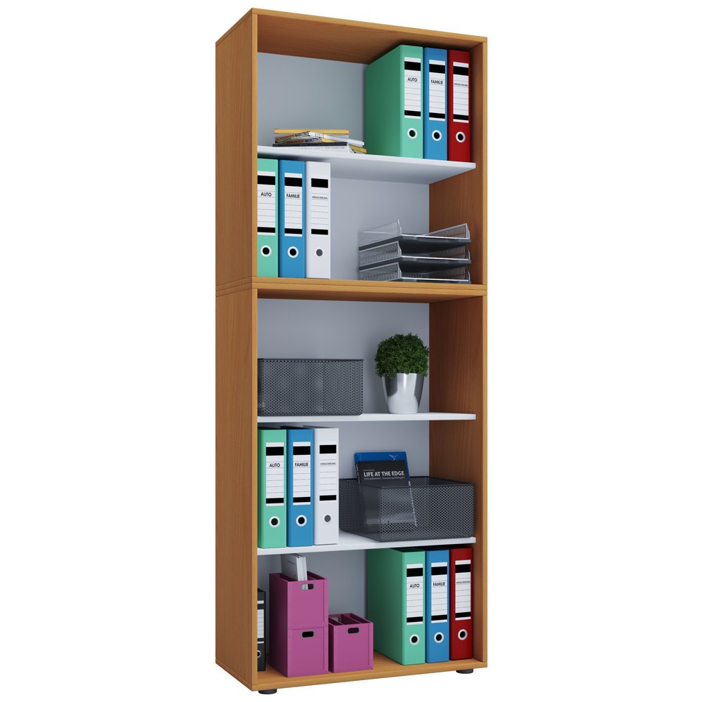 Produktabbildung Nr. 1: Lona Tablette de bureau, 5 compartiments, HxlxP 1,780 x 700 x 400 mm, hêtre