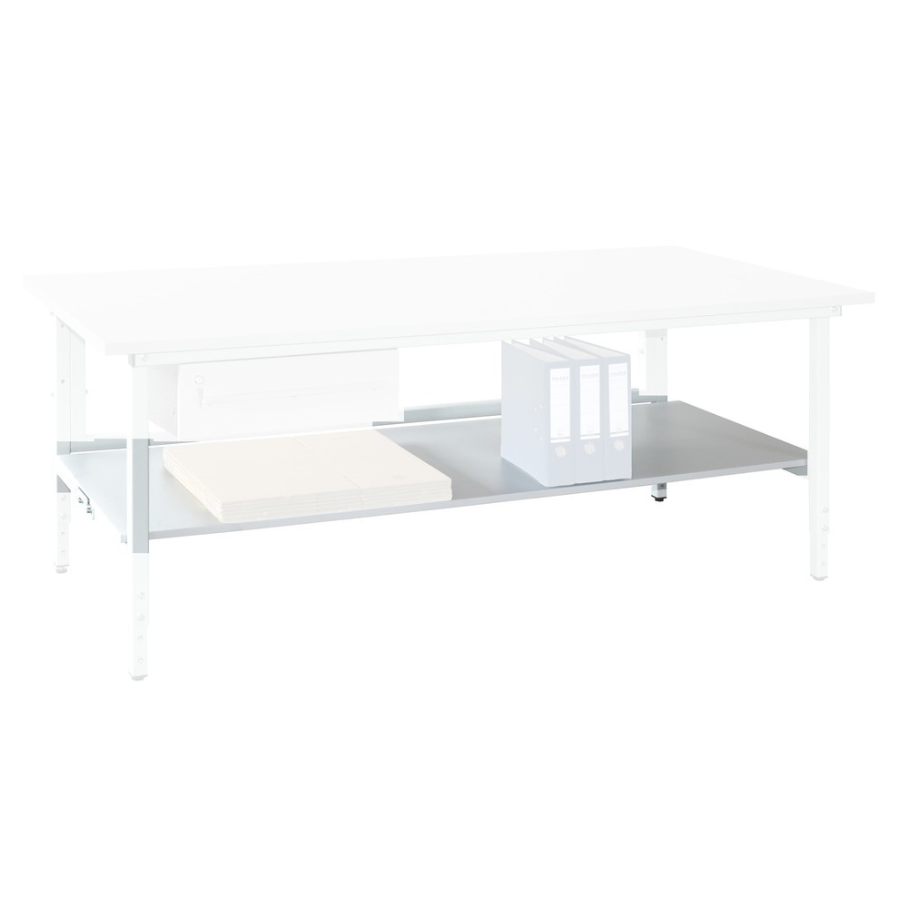 Illustration du produit: Plateau intermédiaire pour table d'emballage, largeur 2 000 mm, gris clair