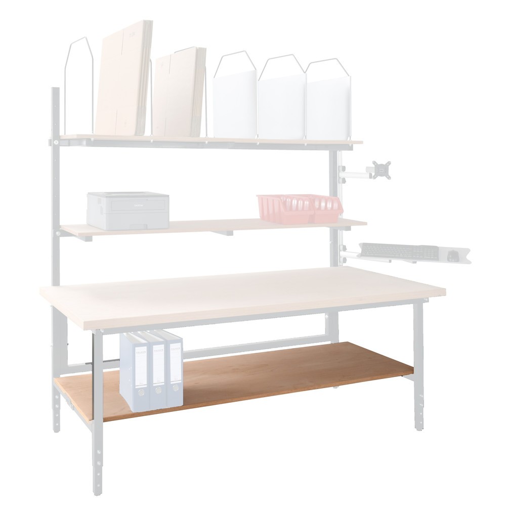 Illustration du produit: Plateau intermédiaire pour table d’emballage Multiplex, l x P 1 880 x 680 mm