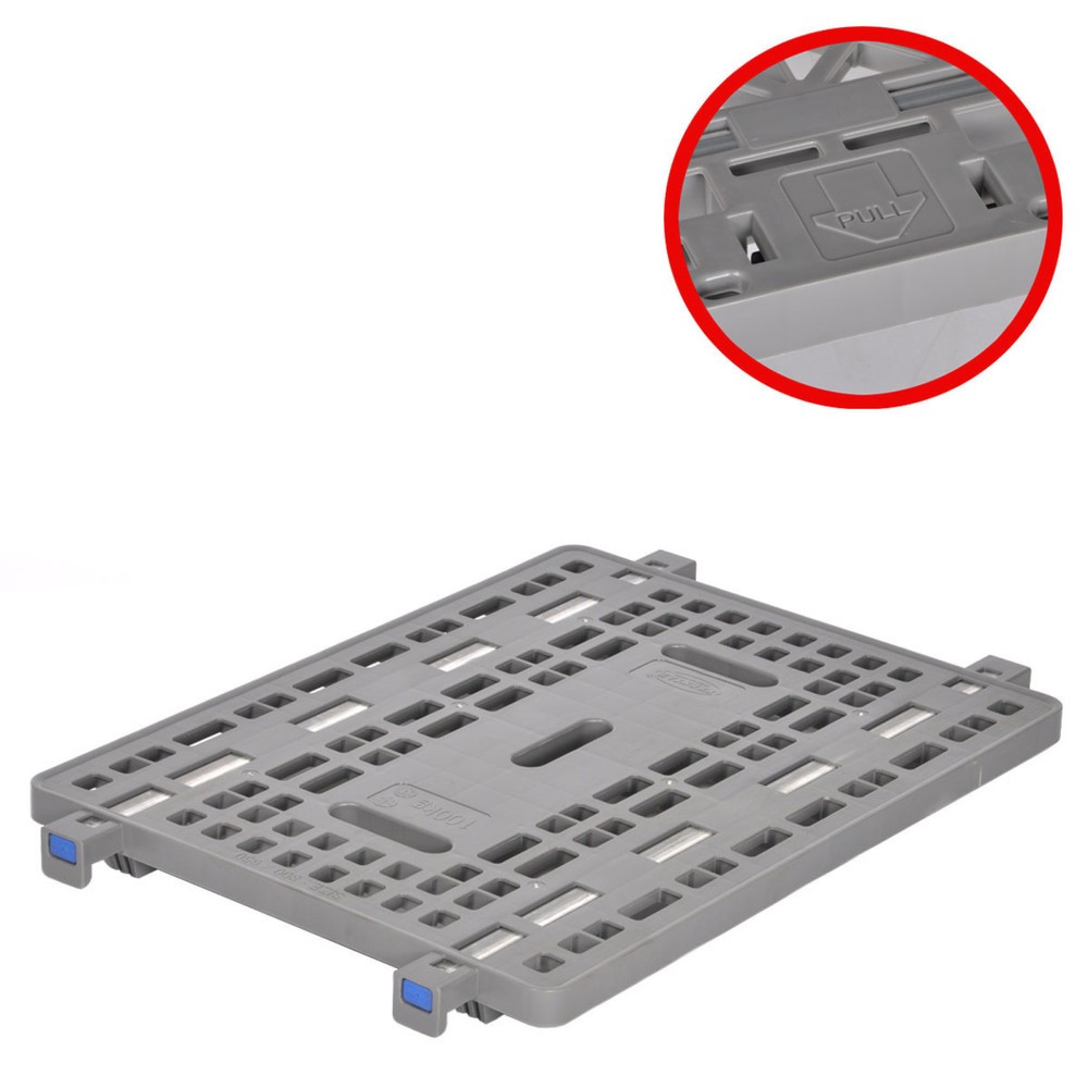 Illustration du produit: Plateau intermédiaire Prestar en plastique pour conteneur à roulettes WLP