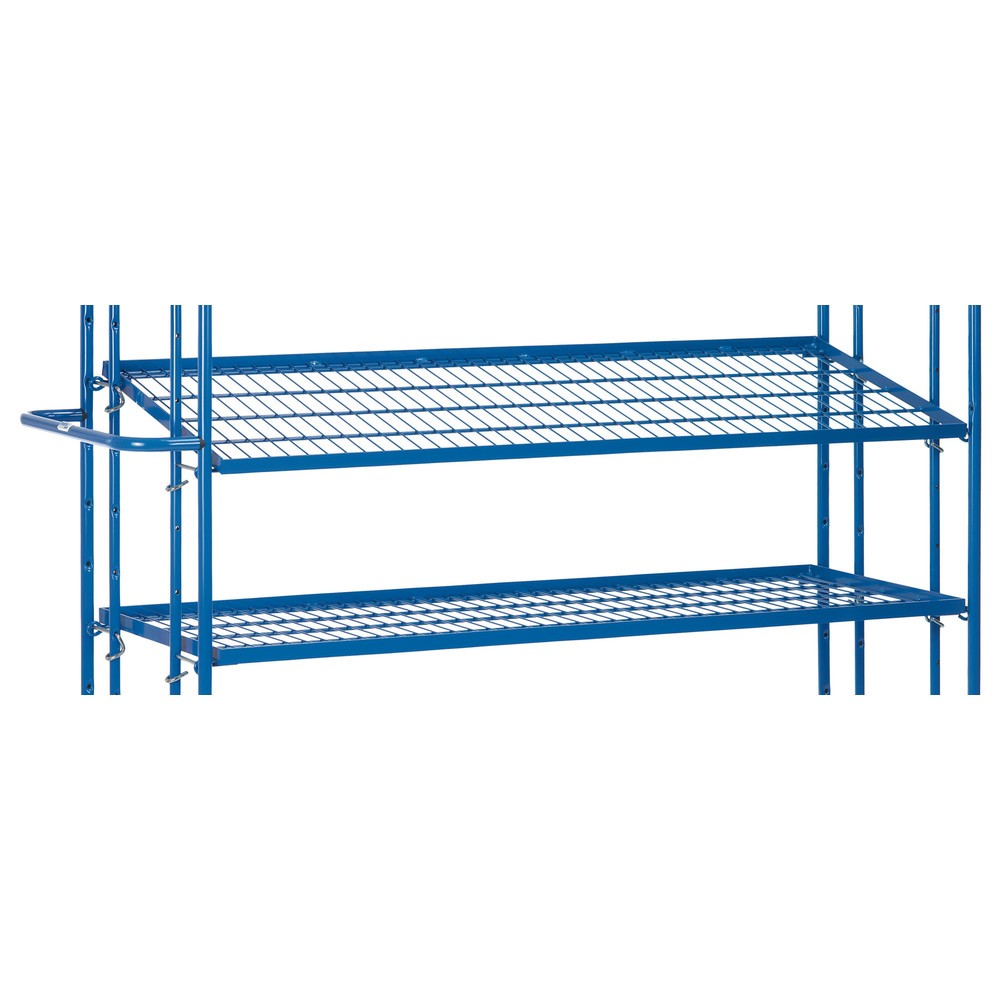 Illustration du produit: Fond grillagé supplémentaire pour chariot à plateaux pour bacs Euro fetra®, surface de chargement 1 250 x 610 mm