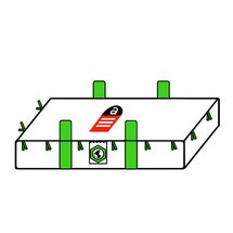 Plattenbag Transportsack, mit Hebeschlaufen
