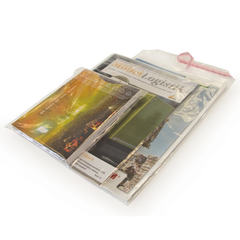 Illustration du produit: Pochette d'expédition en film plastique, LDPE, transparente, 50 µ, Lxl 350 x 250 mm, pour DIN C4