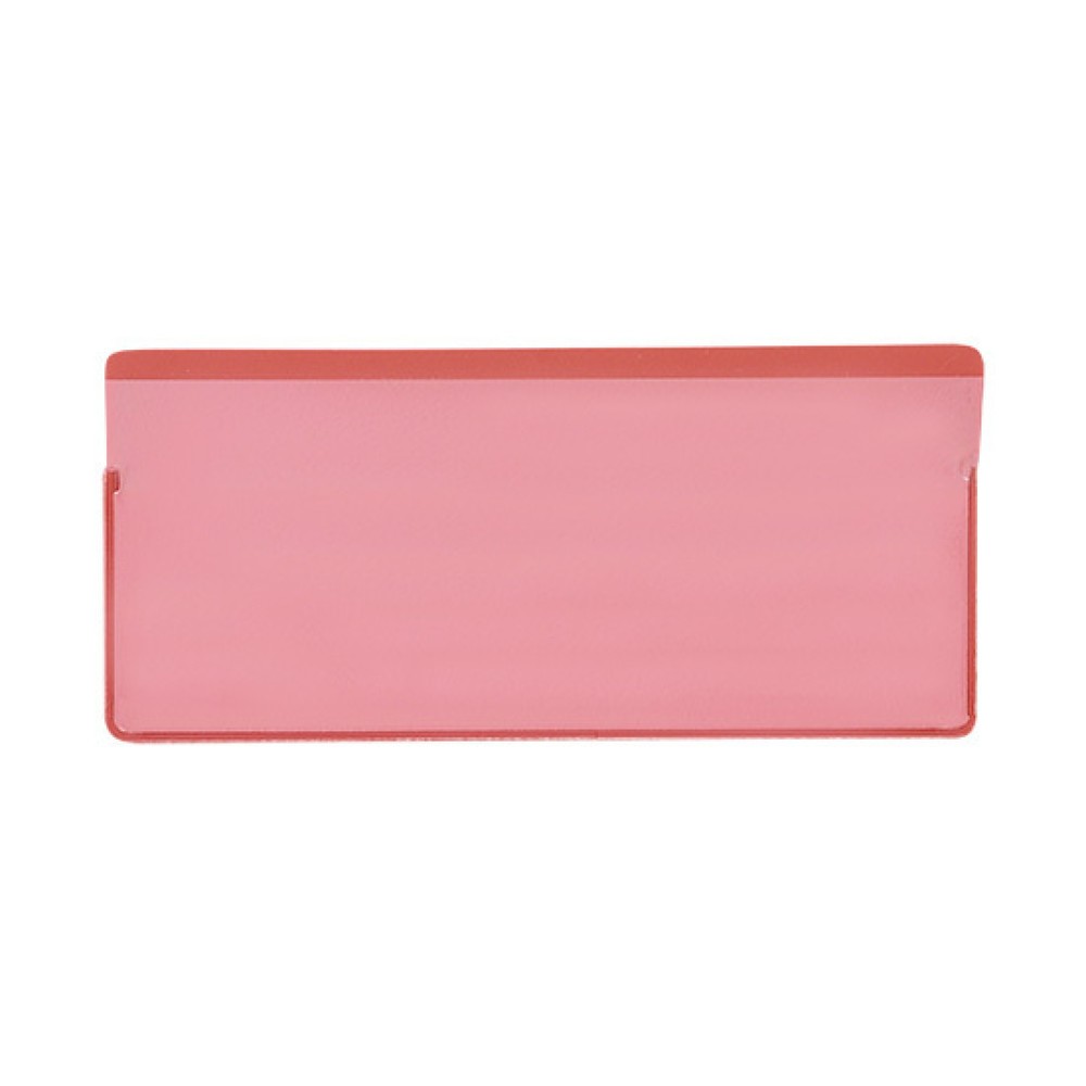 Produktabbildung Nr. 1: Poches magnétiques, Hxl 50 x 110 mm, insertion par en haut, 50 pcs/UV, rouges