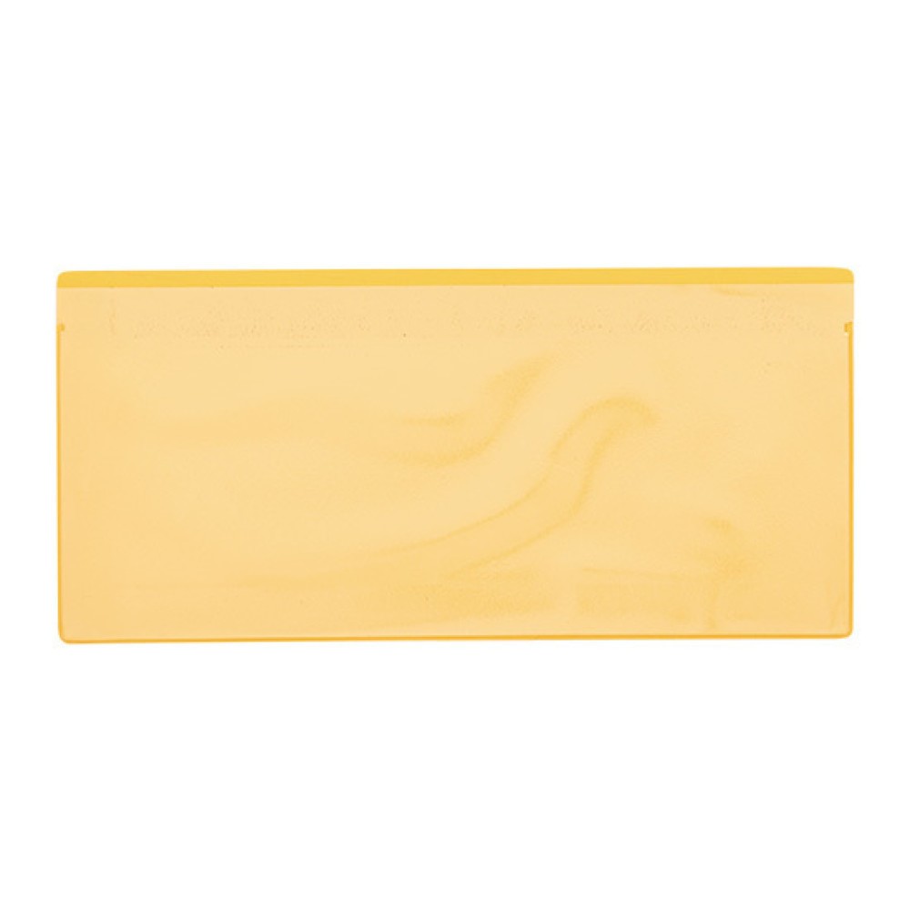 N° de l'image du produit 1 : Poches magnétiques, DIN 1/3 A4 paysage, insertion par en haut, 50 pcs/UV, jaunes
