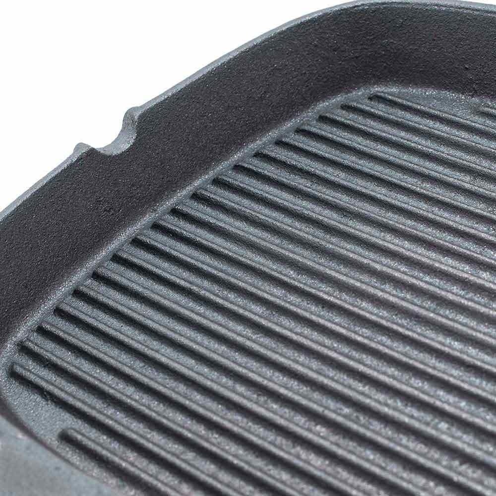 Produktabbildung Nr. 2: Poêle à griller en fonte Stalgast, rainurée, dimension 24 x 24 cm