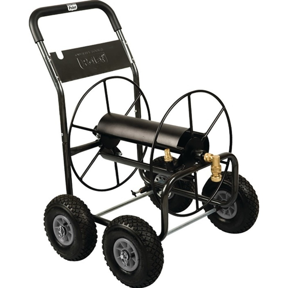 Illustration du produit: POLET Schlauchwagen 110M, pulv. Stahl, Anschlussgewinde 26,44 mm 3/4 ″