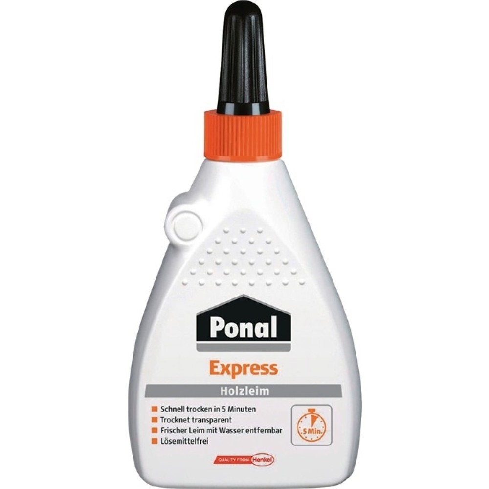 Produktabbildung: PONAL Holzleim Express 120g EN 204: D1,D2 Flasche