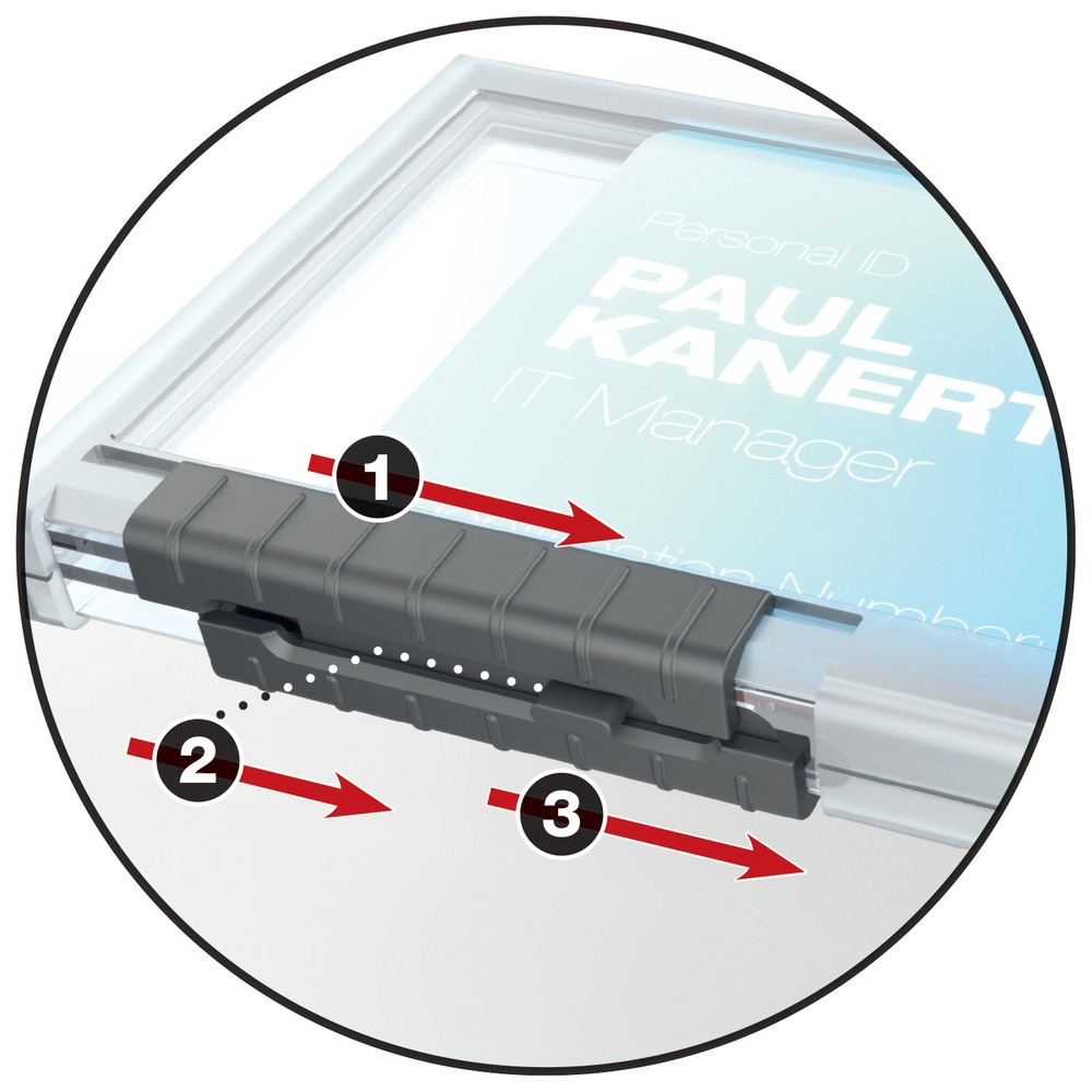 Produktabbildung Nr. 3: Porte-badge coulissant DURABLE Duo pour deux cartes d’entreprise