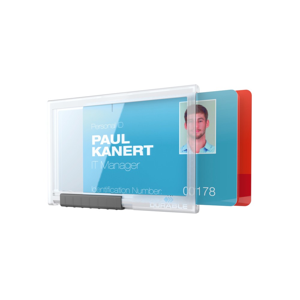 Produktabbildung Nr. 2: Porte-badge coulissant DURABLE Duo pour deux cartes d’entreprise