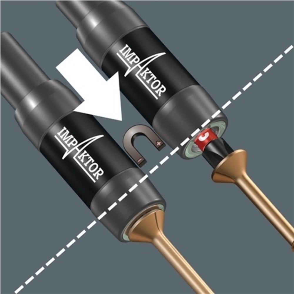 Produktabbildung Nr. 2: Porte-embout 897/4 IMP R pour 1/4 po. embouts C 6,3 L. 75 mm avec aimant annulai