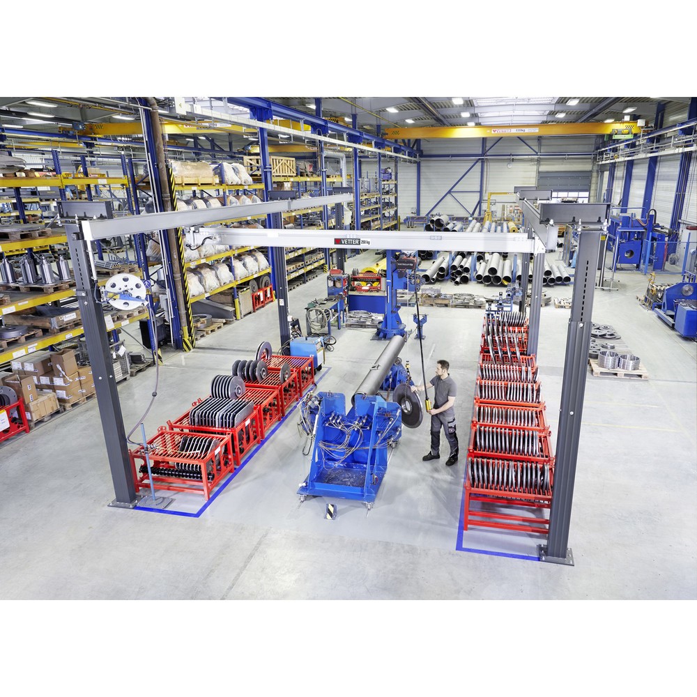 Produktabbildung Nr. 2: Portique de levage birail VETTER® ErgoLine®, portée 2 420 mm, capacité de charge 125 kg