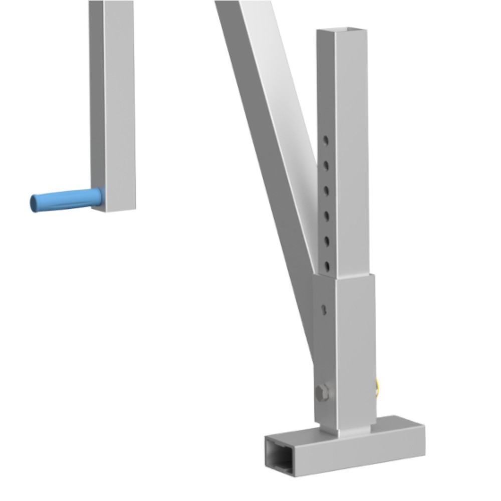 Produktabbildung Nr. 2: Portique en aluminium Grue séparable, point de montage 1.730-2.980 mm, longueur 4.000 mm, capacité de charge 1.500 kg