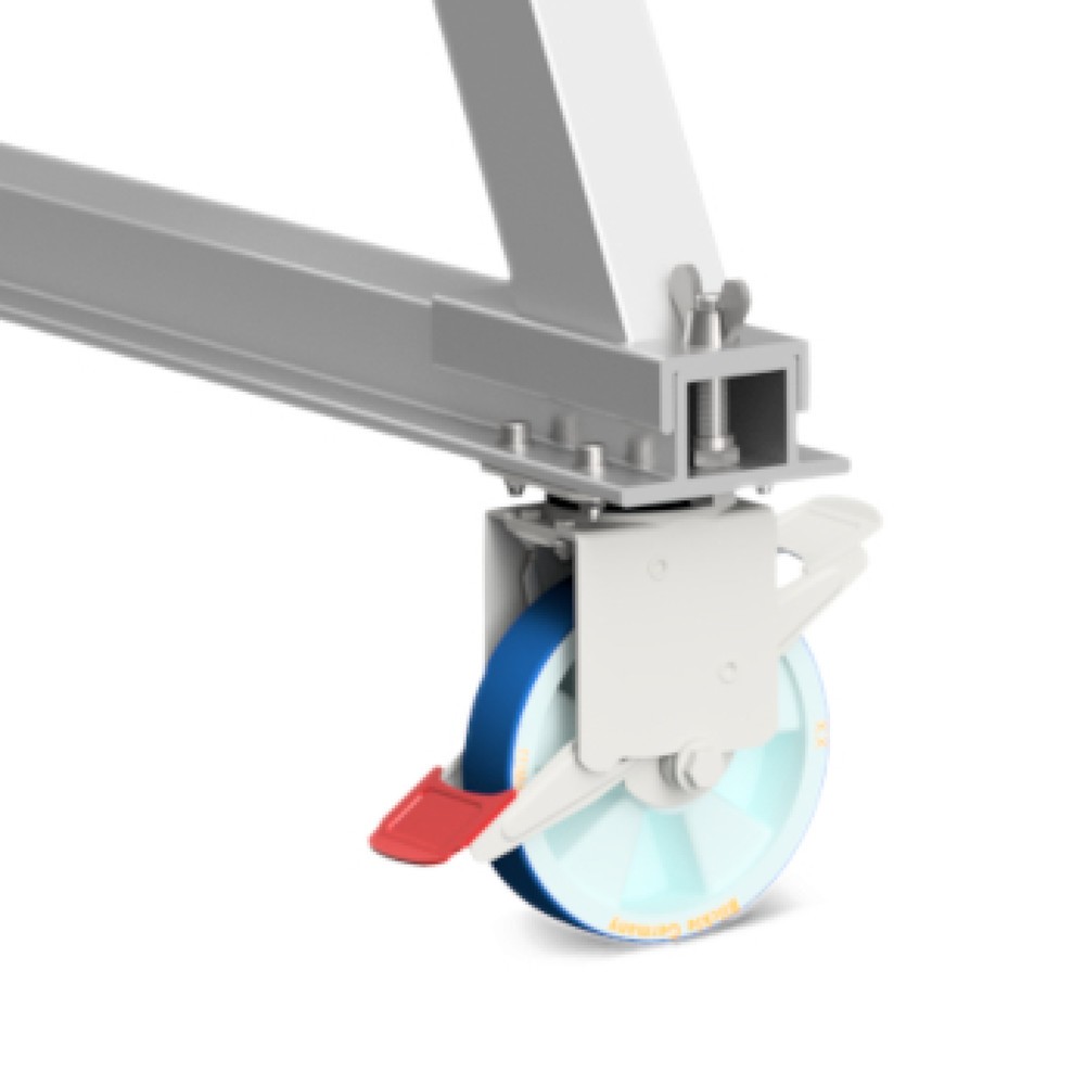 Produktabbildung Nr. 2: Portique en aluminium Grue séparable, mobile, point de montage 1.699-2.099 mm, longueur 4.000 mm, capacité de charge 1.000 kg