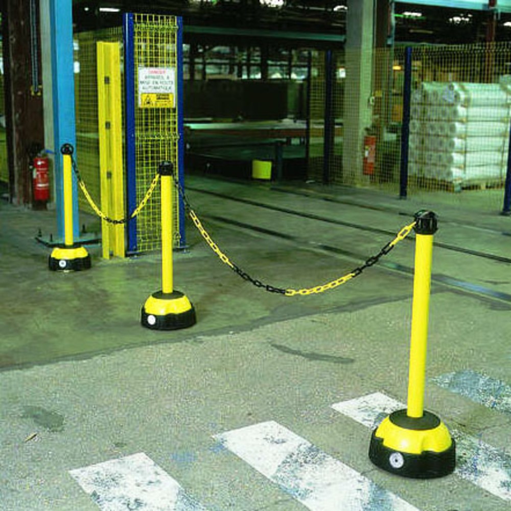 Produktabbildung Nr. 2: Potelet à chaîne en aluminium, hauteur de 975 mm, jaune