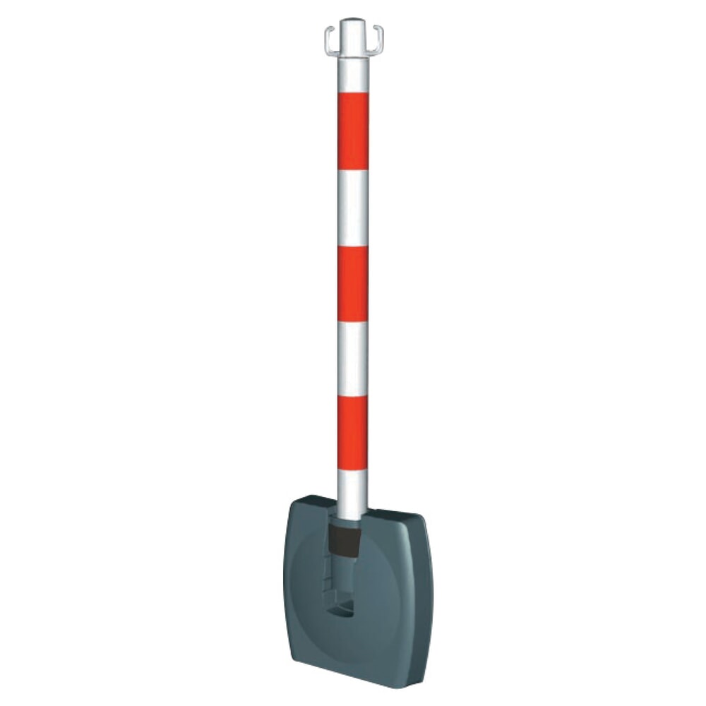 Produktabbildung Nr. 3: Potelet à chaîne avec pied pliable, rouge/blanc