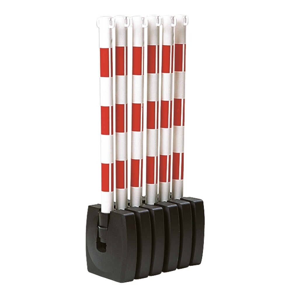 Produktabbildung Nr. 6: Potelet à chaîne avec pied pliable, rouge/blanc