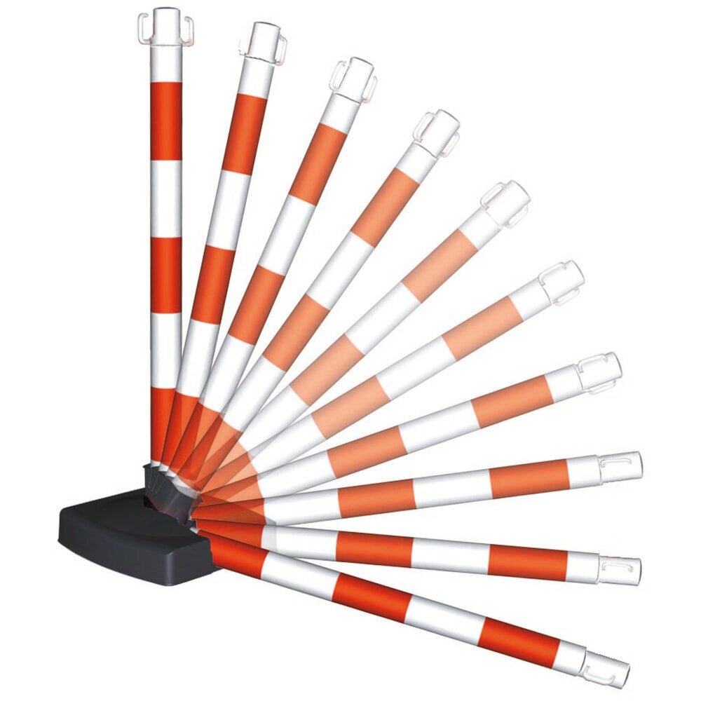 Produktabbildung Nr. 7: Potelet à chaîne avec pied pliable, rouge/blanc
