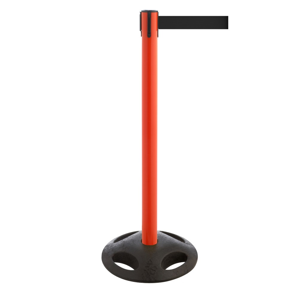 Produktabbildung Nr. 1: Potelet de délimitation à sangle RS-GUIDESYSTEMS®, socle en matériau composite, largeur de sangle 100 mm, rouge, noir