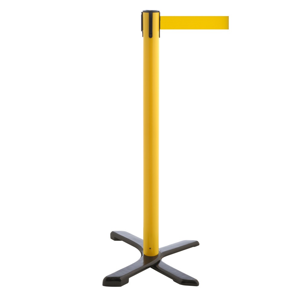 Produktabbildung Nr. 1: Potelet de délimitation pied en croix, longueur de sangle 2,3 m, jaune, jaune