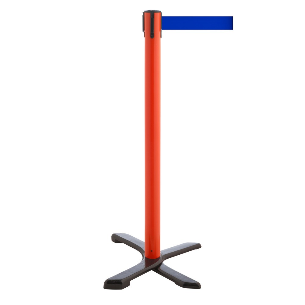 Produktabbildung Nr. 1: Potelet de délimitation pied en croix, longueur de sangle 2,3 m, rouge, bleu