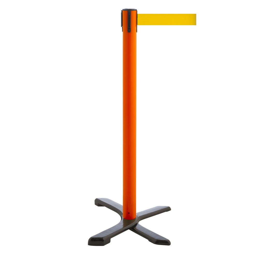 Produktabbildung Nr. 1: Potelet de délimitation pied en croix, longueur de sangle 2,3 m, rouge, jaune