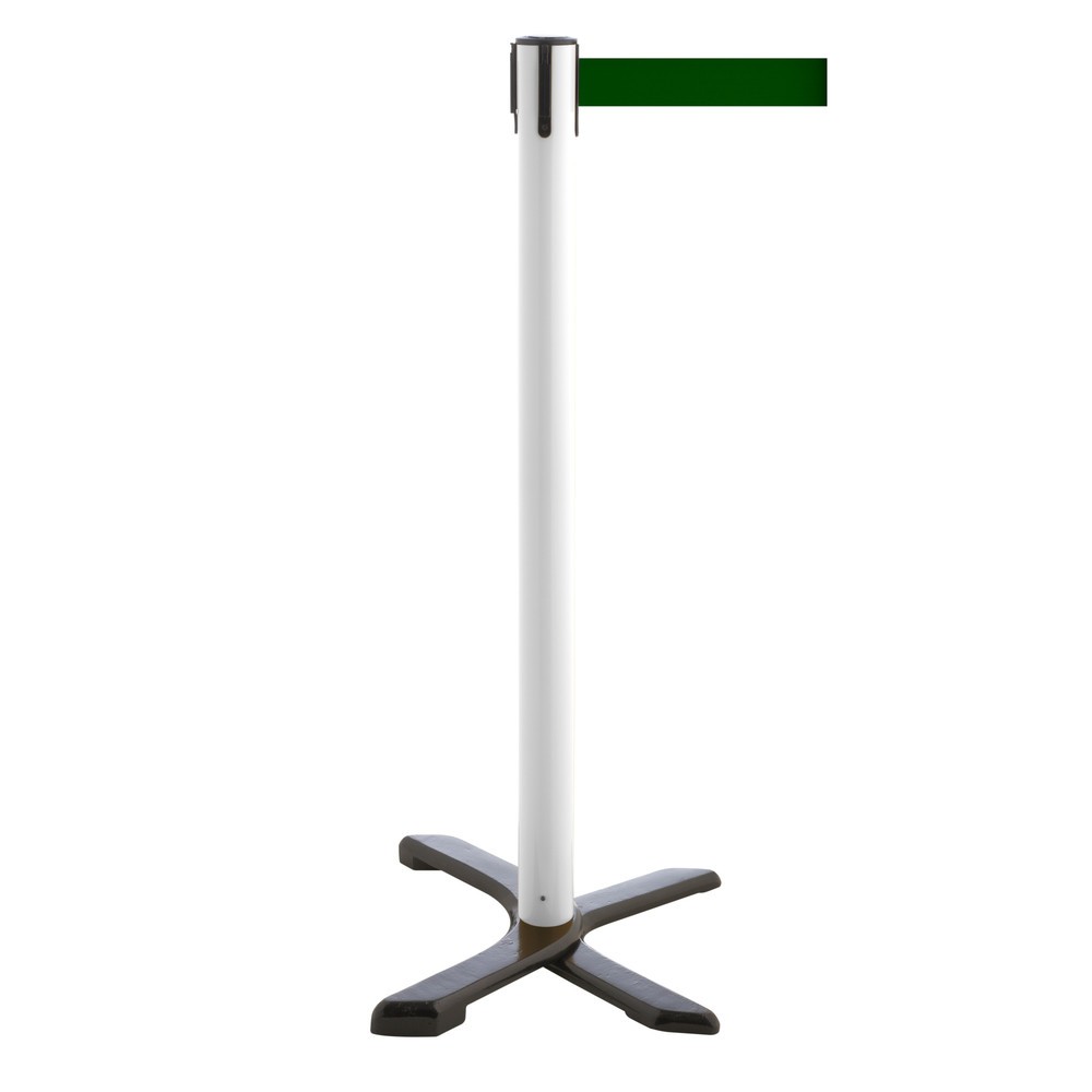 Produktabbildung Nr. 1: Potelet de délimitation pied en croix, longueur de sangle 2,3 m, blanc, Vert foncé