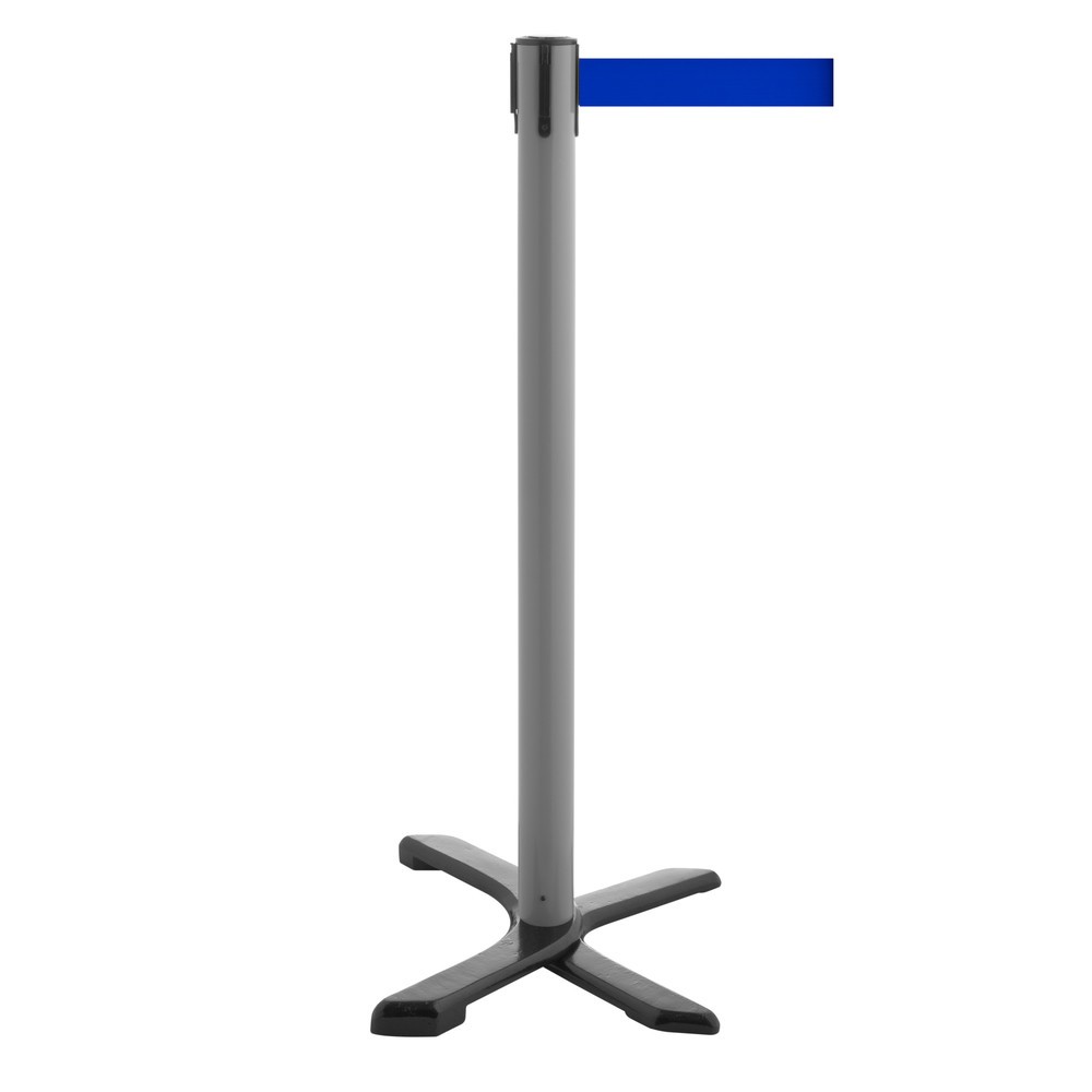 Produktabbildung Nr. 1: Potelet de délimitation pied en croix, longueur de sangle 4 m, anthracite, bleu