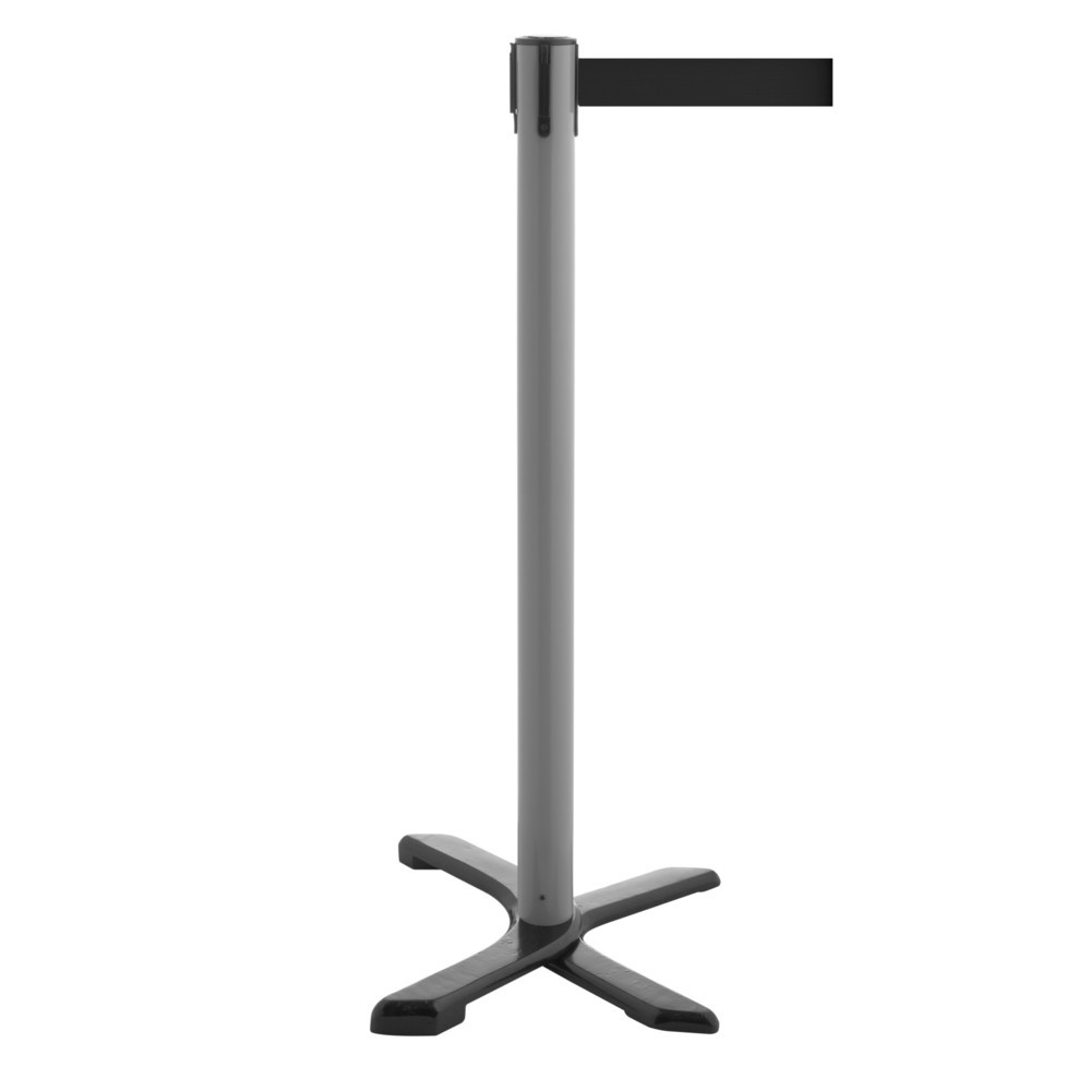 Produktabbildung Nr. 1: Potelet de délimitation pied en croix, longueur de sangle 4 m, anthracite, noir