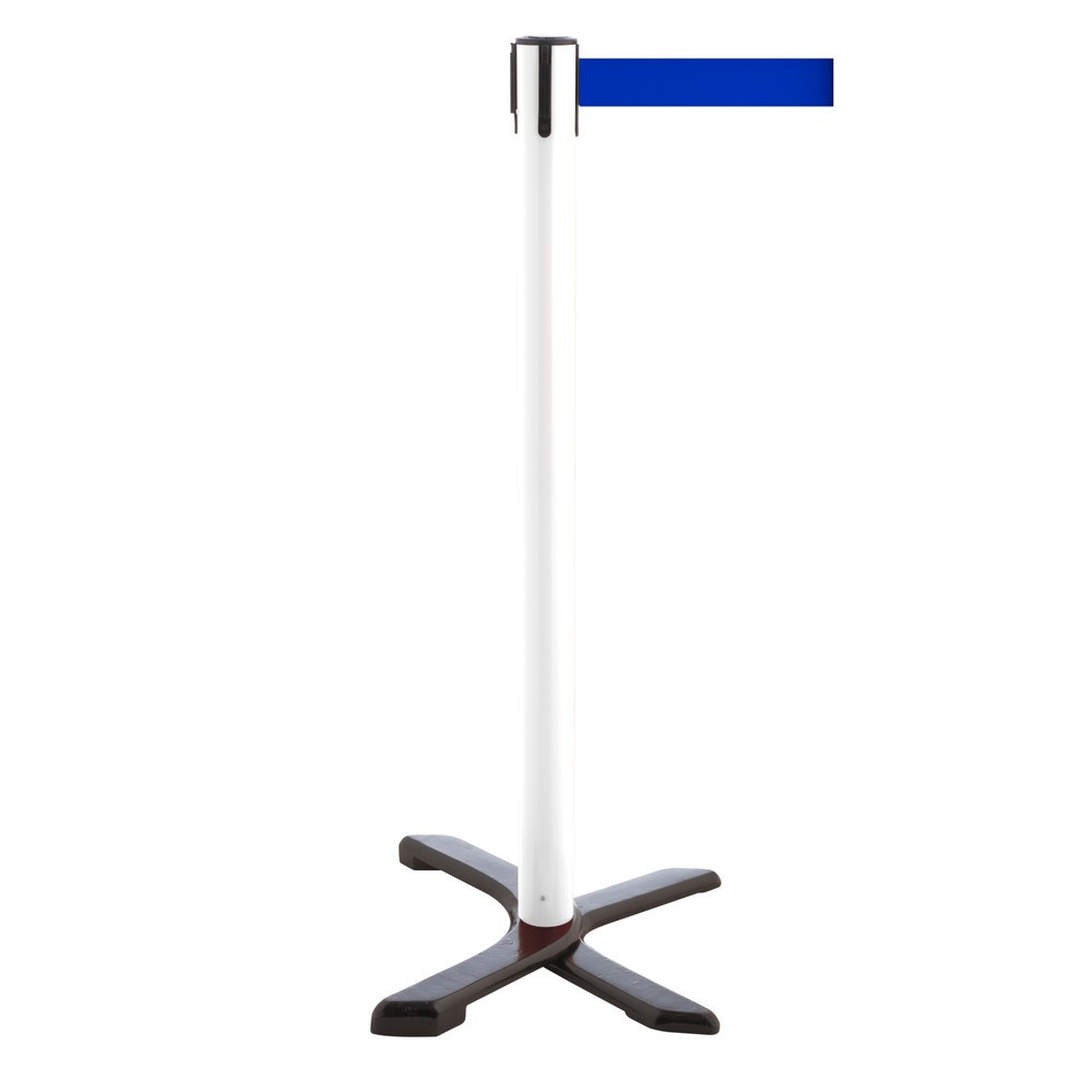 Produktabbildung Nr. 1: Potelet de délimitation pied en croix, longueur de sangle 4 m, blanc, bleu