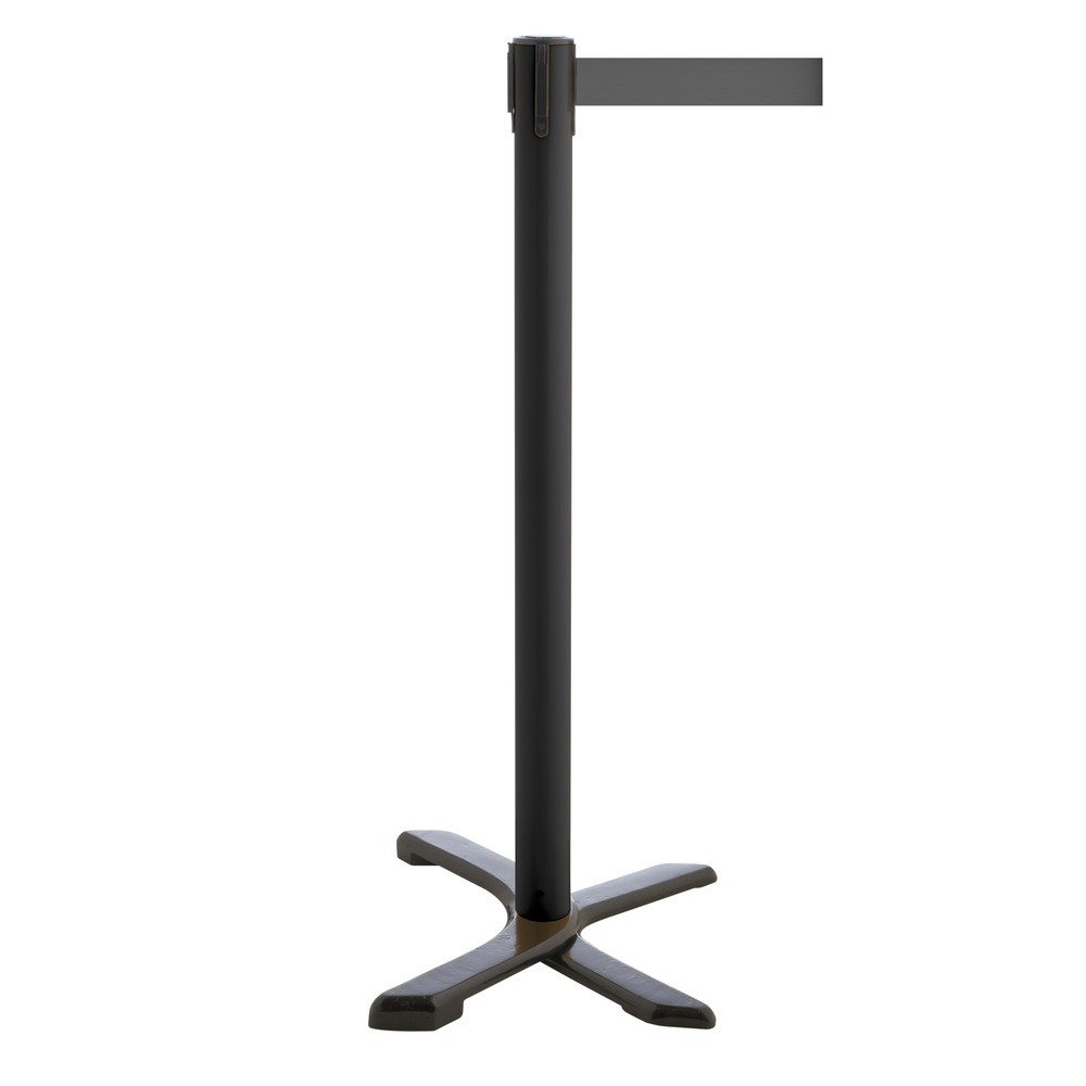 Produktabbildung Nr. 1: Potelet de délimitation pied en croix, longueur de sangle 4 m, noir, gris