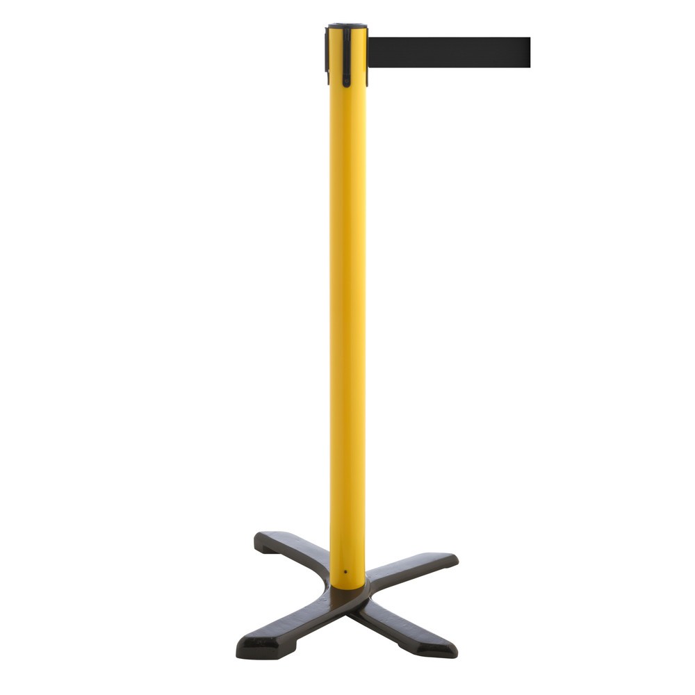 Produktabbildung Nr. 1: Potelet de délimitation pied en croix, longueur de sangle 4 m, jaune, noir