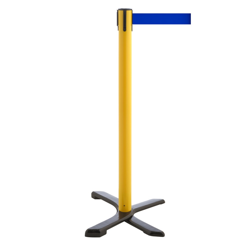 Produktabbildung Nr. 1: Potelet de délimitation pied en croix, longueur de sangle 4 m, jaune, bleu
