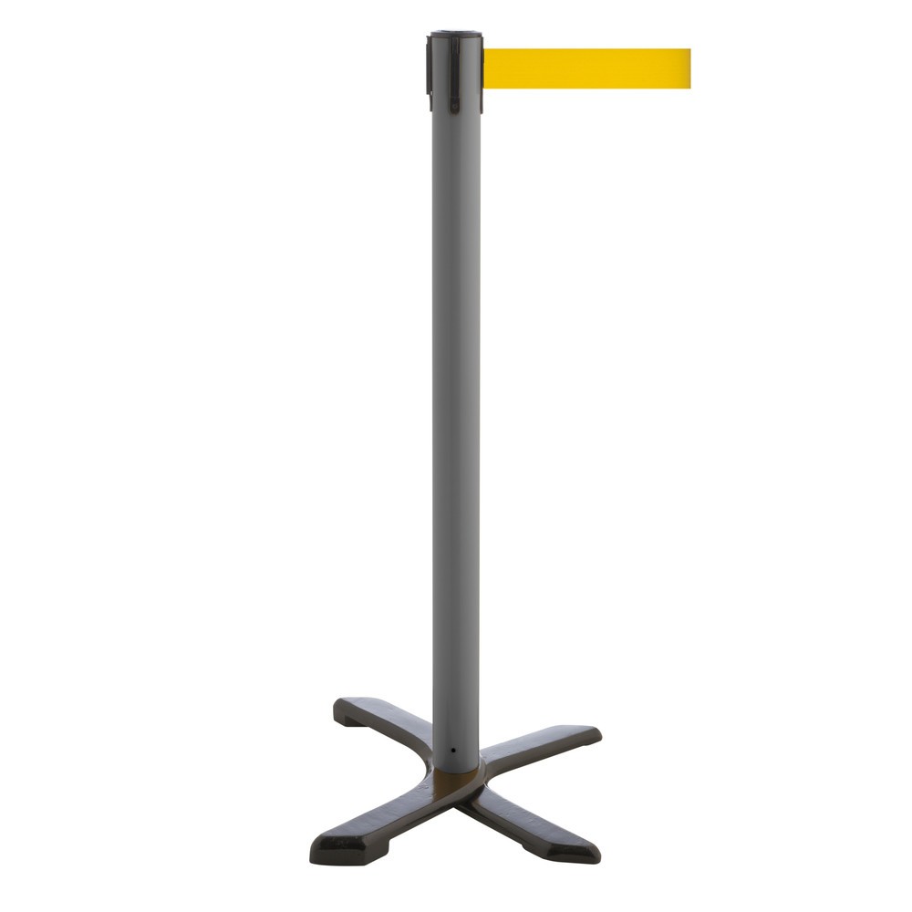 Produktabbildung Nr. 1: Potelet de délimitation pied en croix, longueur de sangle 4 m, anthracite, jaune