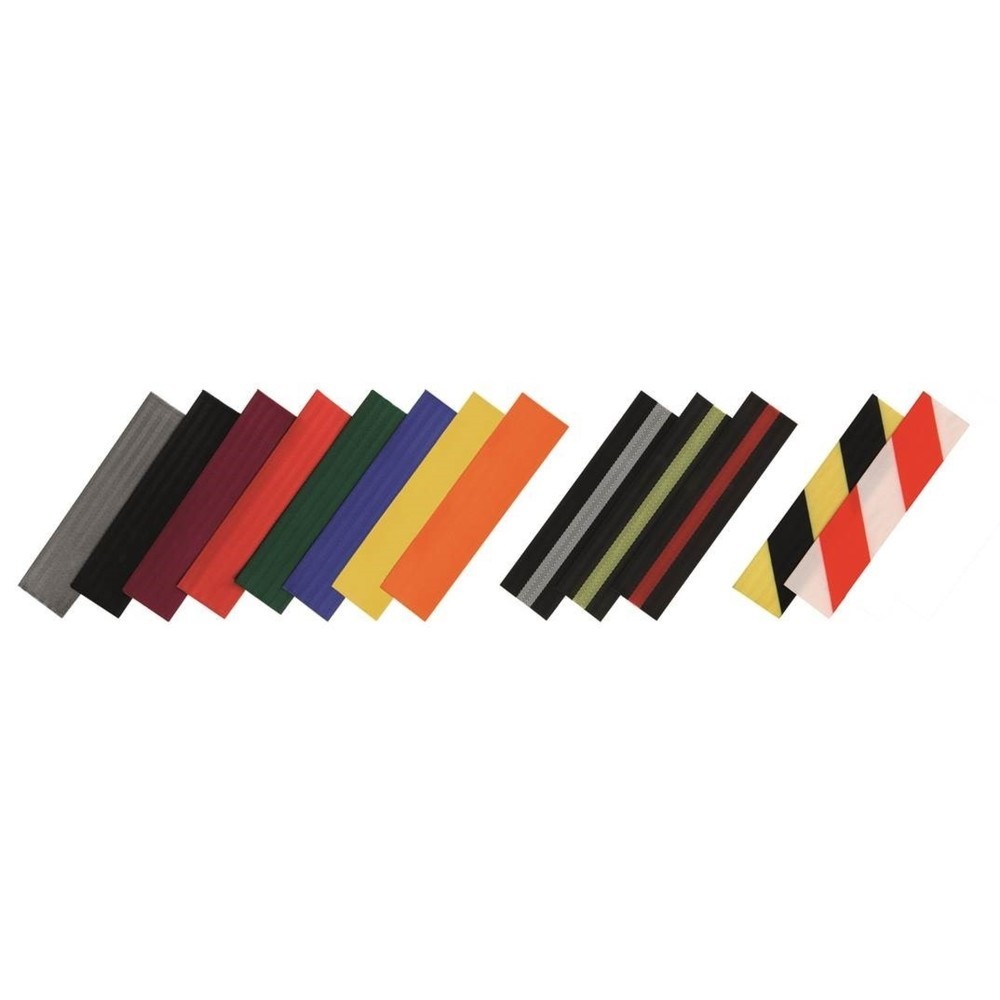 Produktabbildung Nr. 3: Potelet de délimitation pied en croix, longueur de sangle 4 m, noir, strié en diagonale rouge/blanc