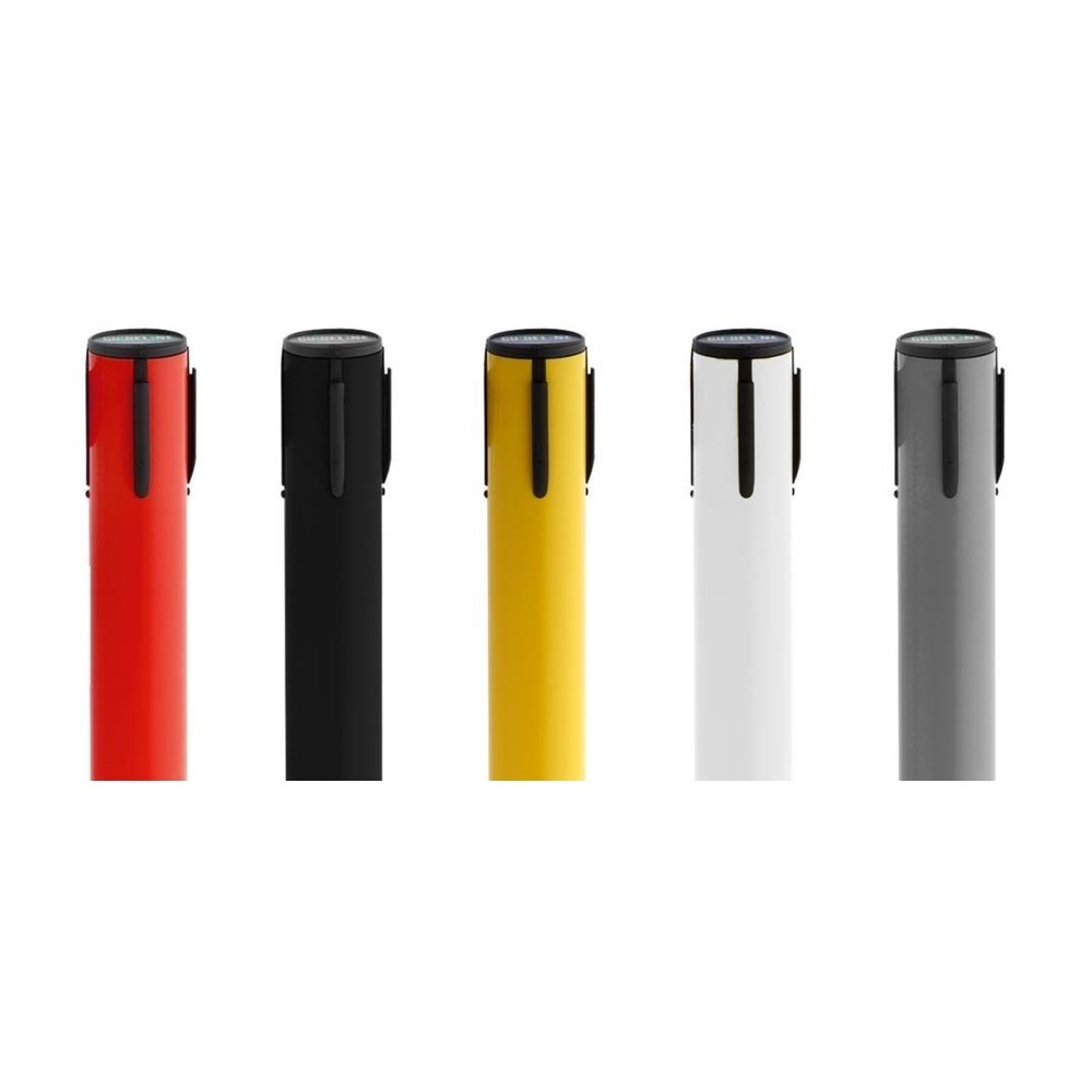 Produktabbildung Nr. 4: Potelet de délimitation pied en croix, longueur de sangle 4 m, noir, strié en diagonale rouge/blanc