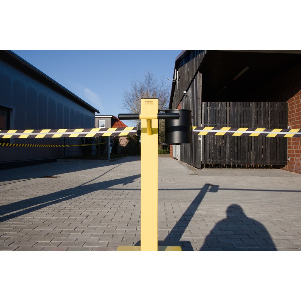 Produktabbildung Nr. 4: Potelet de délimitation RS-GUIDESYSTEMS® GLA 2000-E REFLECTO, longueur 2x 18 m, largeur 50 mm, potelet jaune, sangle noir/jaune
