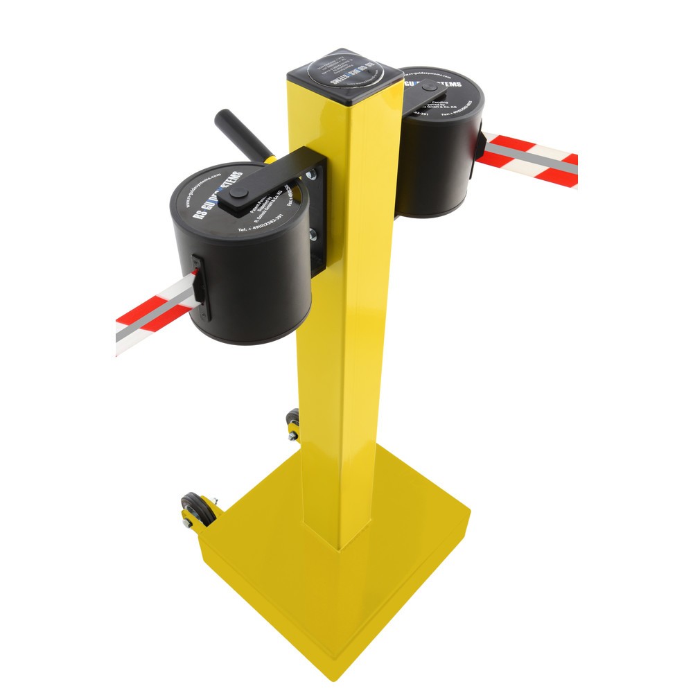 Produktabbildung Nr. 3: Potelet de délimitation RS-GUIDESYSTEMS® GLA 2000-E REFLECTO, longueur 2x 18 m, largeur 50 mm, potelet jaune, sangle rouge/blanc