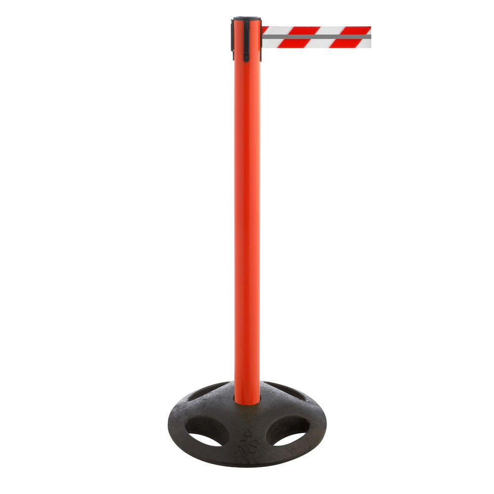 Produktabbildung Nr. 1: Potelet de délimitation RS-GUIDESYSTEMS® GLA 25-D REFLECTO, longueur 3,5 m, largeur 50 mm, potelet rouge, sangle rouge/blanc
