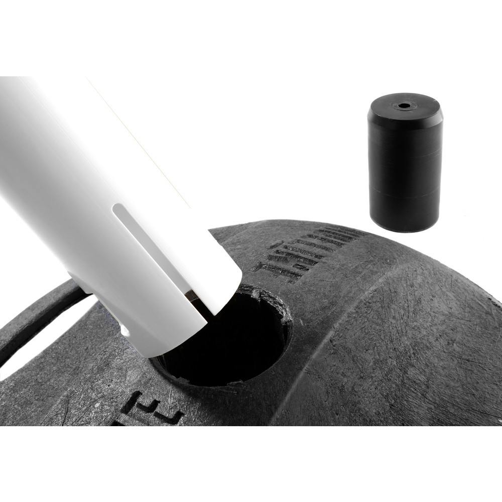 Produktabbildung Nr. 3: Potelet de délimitation RS-GUIDESYSTEMS® GLA 25-M REFLECTO, longueur 3,5 m, largeur 50 mm, potelet blanc, sangle noir/jaune