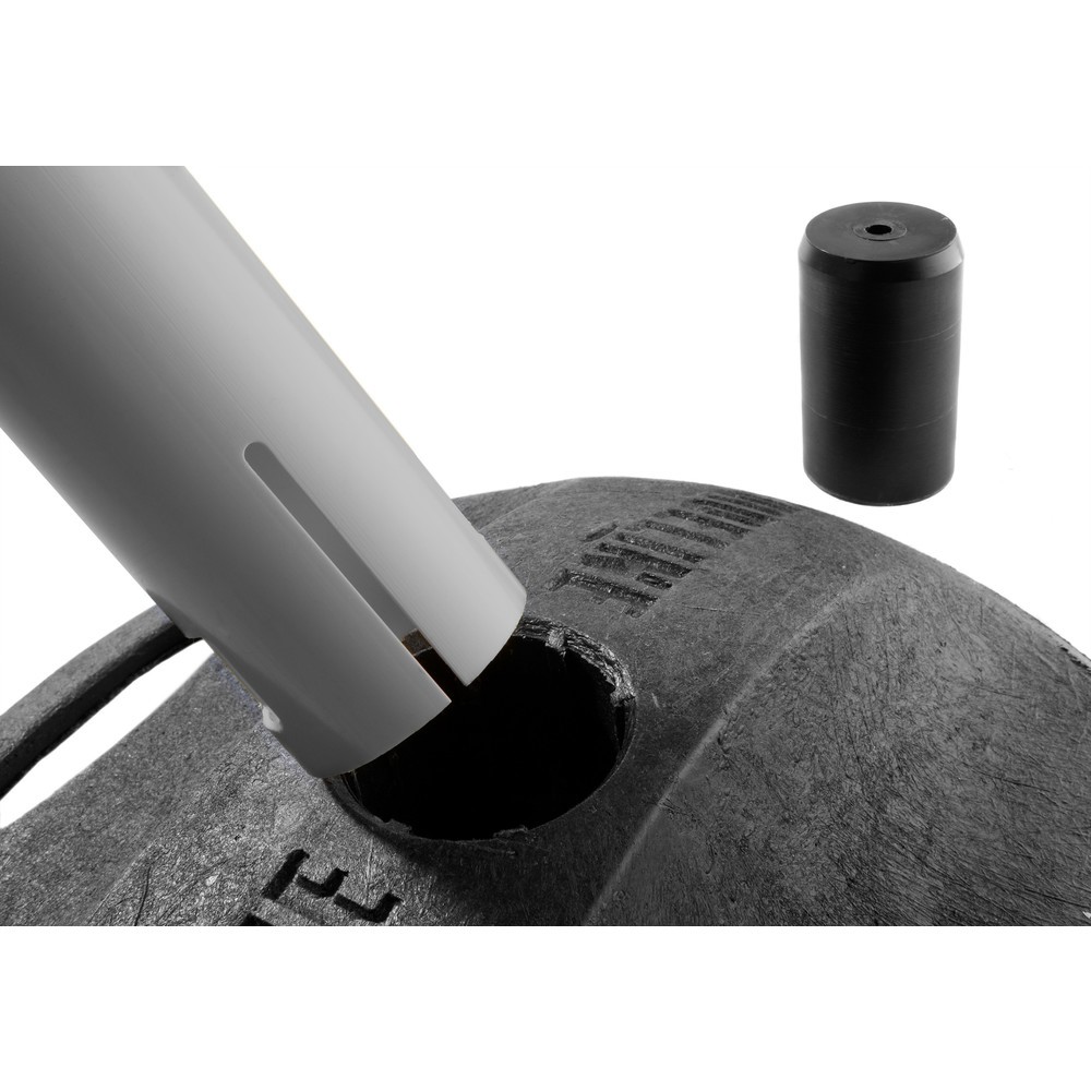 Produktabbildung Nr. 3: Potelet de délimitation RS-GUIDESYSTEMS® GLA 25-A REFLECTO, longueur 3,5 m, largeur 50 mm, potelet anthracite, sangle rouge/blanc