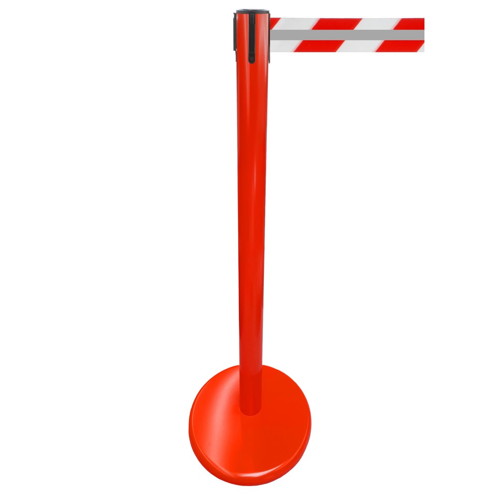 Produktabbildung Nr. 1: Potelet de délimitation RS-GUIDESYSTEMS® GLA 45-D REFLECTO, longueur 2,3 m, largeur 50 mm, potelet rouge, sangle rouge/blanc
