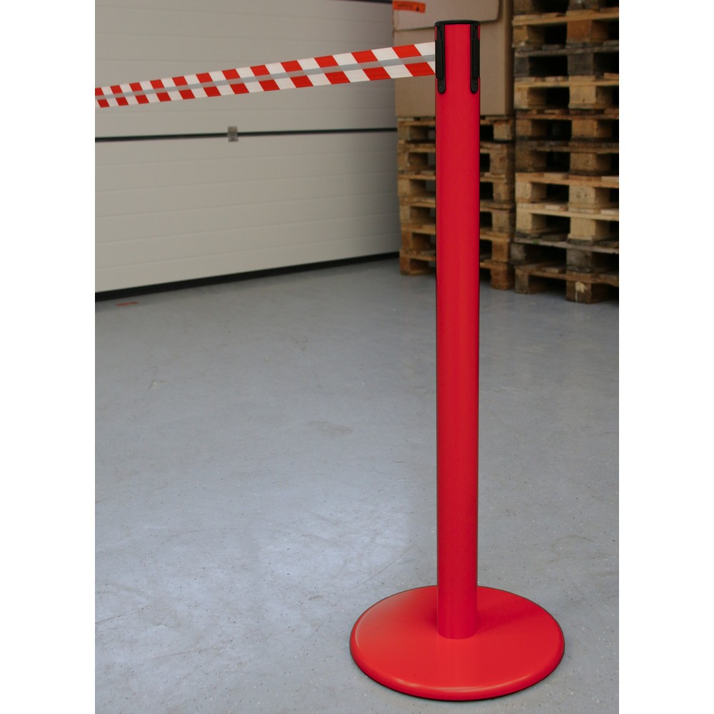 Produktabbildung Nr. 4: Potelet de délimitation RS-GUIDESYSTEMS® GLA 45-D REFLECTO, longueur 2,3 m, largeur 50 mm, potelet rouge, sangle rouge/blanc