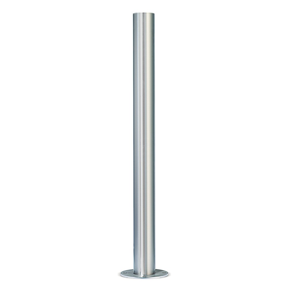 Produktabbildung Nr. 1: Potelet en acier inoxydable, tube rond Ø 102 mm avec tête plate, ancrage au sol