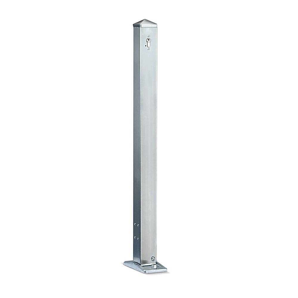 Produktabbildung Nr. 1: Potelet en acier inoxydable, carré 70 x 70 mm avec tête pointue, à cheviller