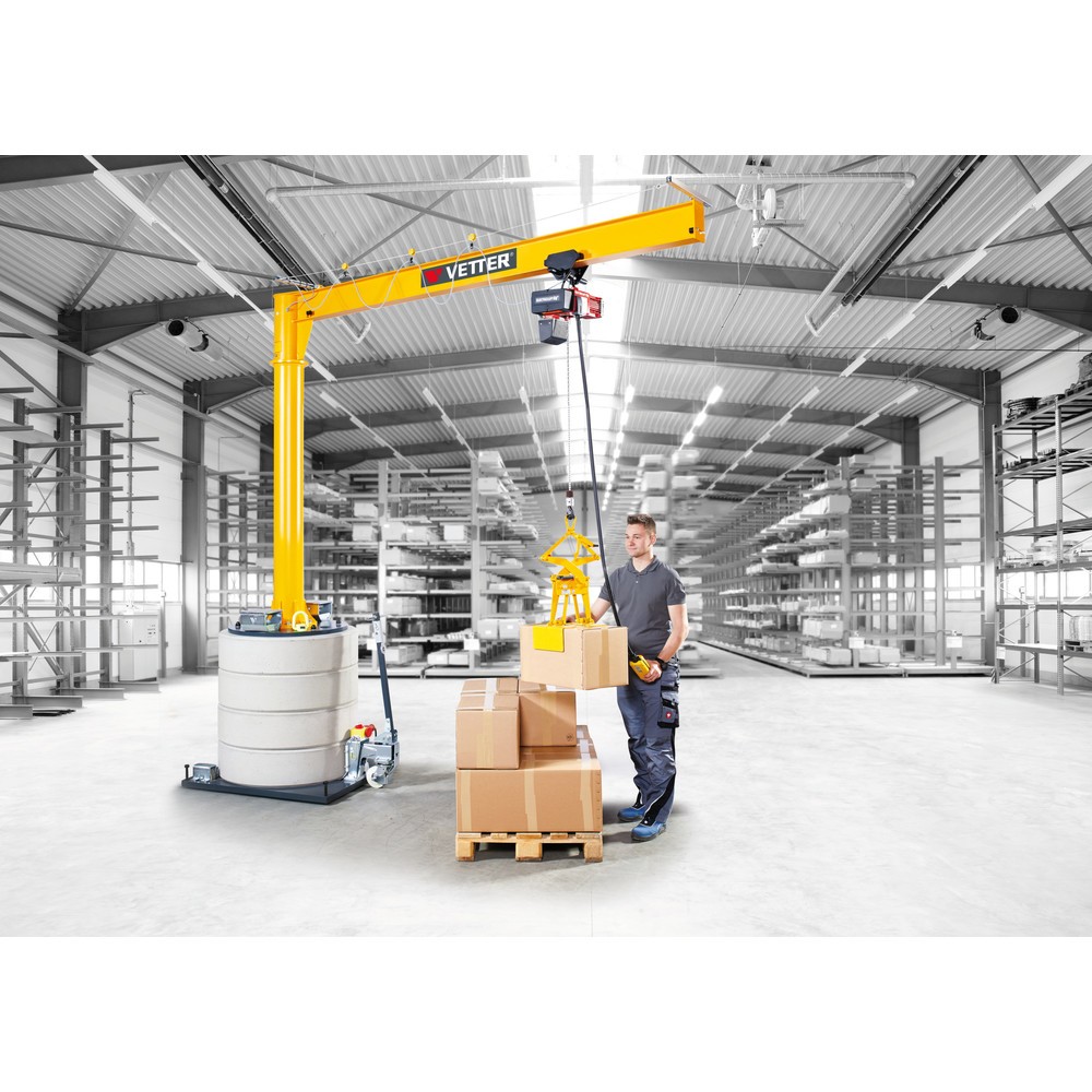 Produktabbildung Nr. 4: Potence VETTER®, palan électrique à chaîne LIFTKET inclus, plage de pivotement de 270°, portée 2 900 mm, capacité de charge 125 kg