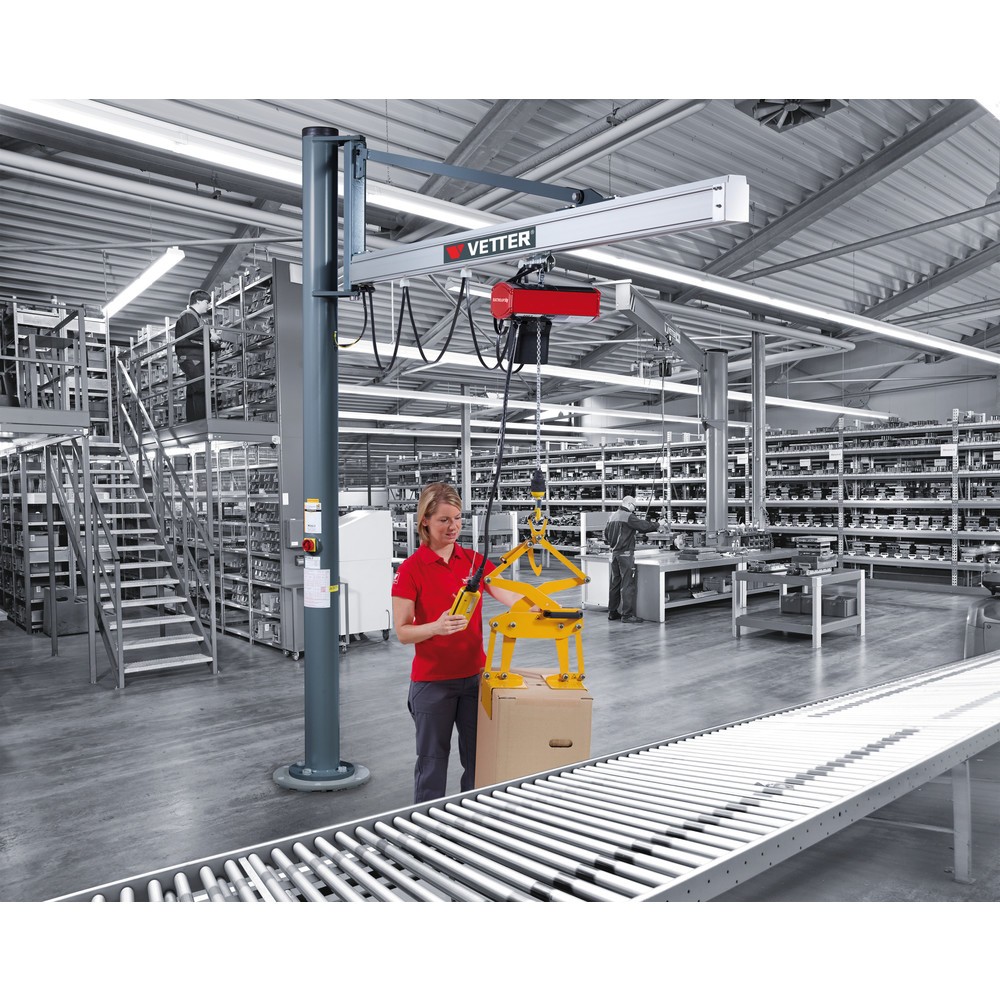 Produktabbildung Nr. 4: Potence VETTER®, palan électrique à chaîne LIFTKET inclus, version murale, portée 1 900 mm, capacité de charge 125 kg