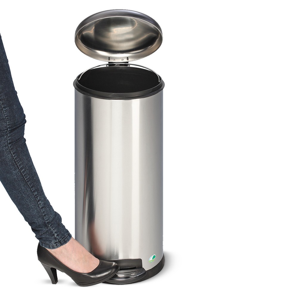 Produktabbildung Nr. 2: Poubelle à pédale en acier inoxydable, 3 litres, mate