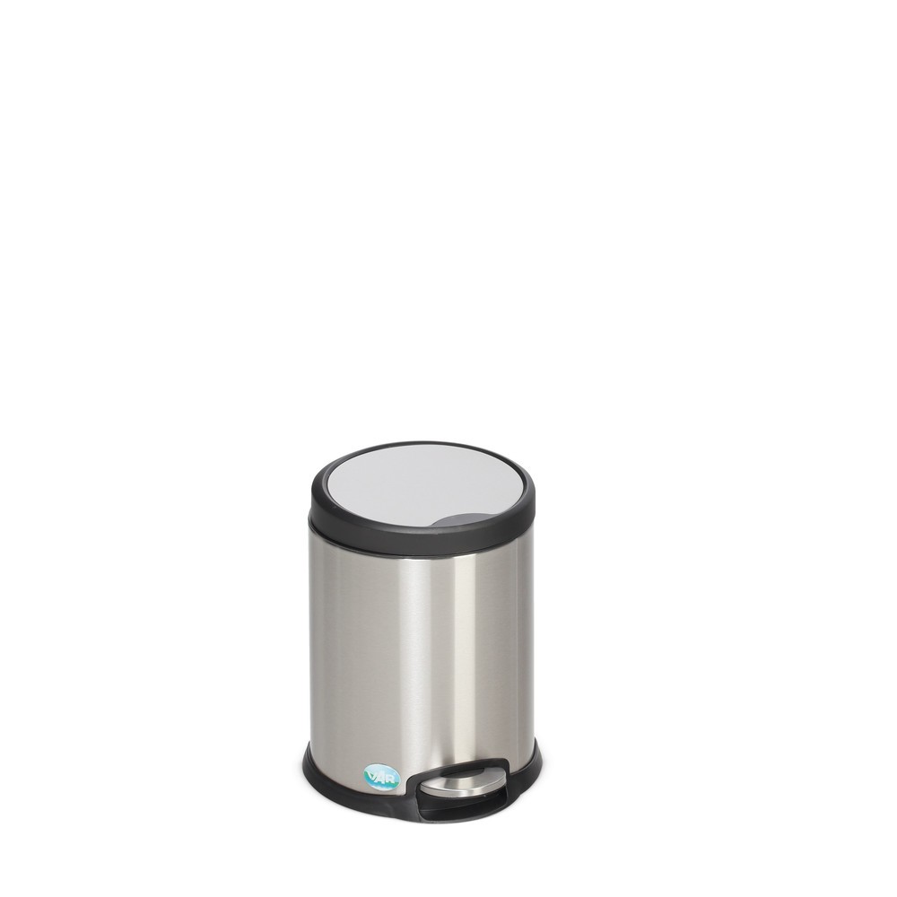 Produktabbildung Nr. 1: Poubelle à pédale en acier inoxydable, 5 litres, mate